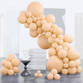 PartyWoo Nude Balloons 85pcs Apricot Boho Fall Color Different Sizes | 18 12 10 by PartyWoo