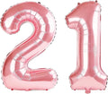 40 Inch Number 21 Balloons for 21st Birthday Party Decorations, 0-100 Jewelry by FOBELEC