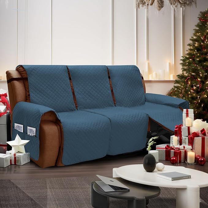 XINEAGE Water Resistant Recliner Cover, 3 seat Recliner Sofa Covers - Image 2