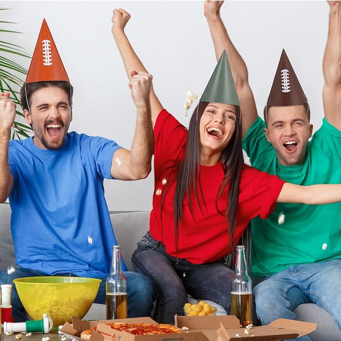 Watersay 24 Pcs Themed Party Hats Theme Cone Paper Hats - Image 3
