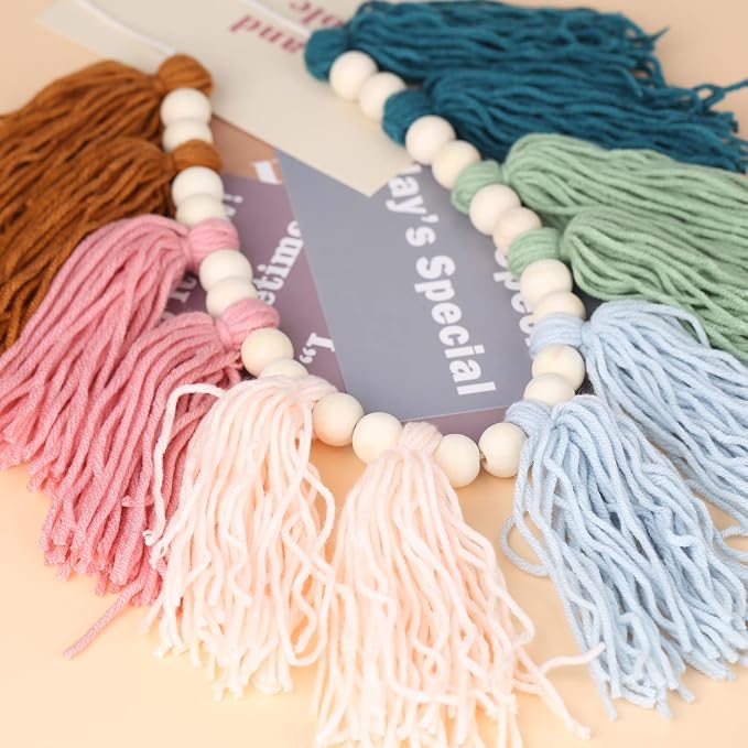 Colorful Boho Tassel Garland - Image 4