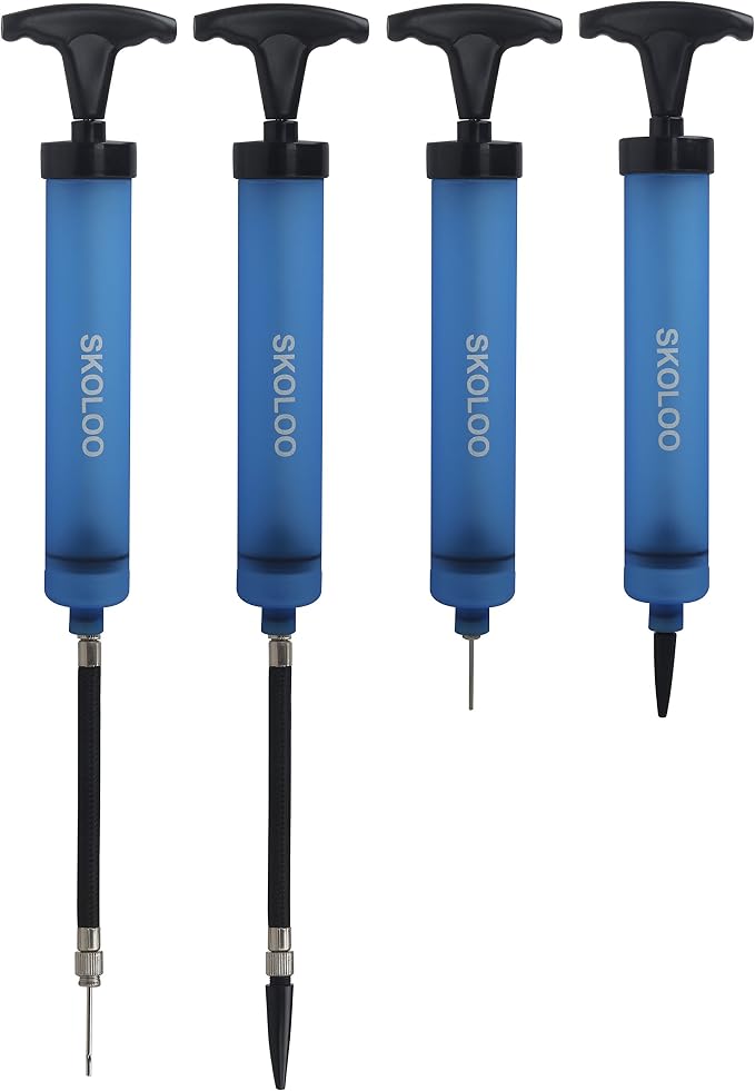 SKOLOO 10" Portable Hand Air Ball Pump Inflator Kit - Image 7