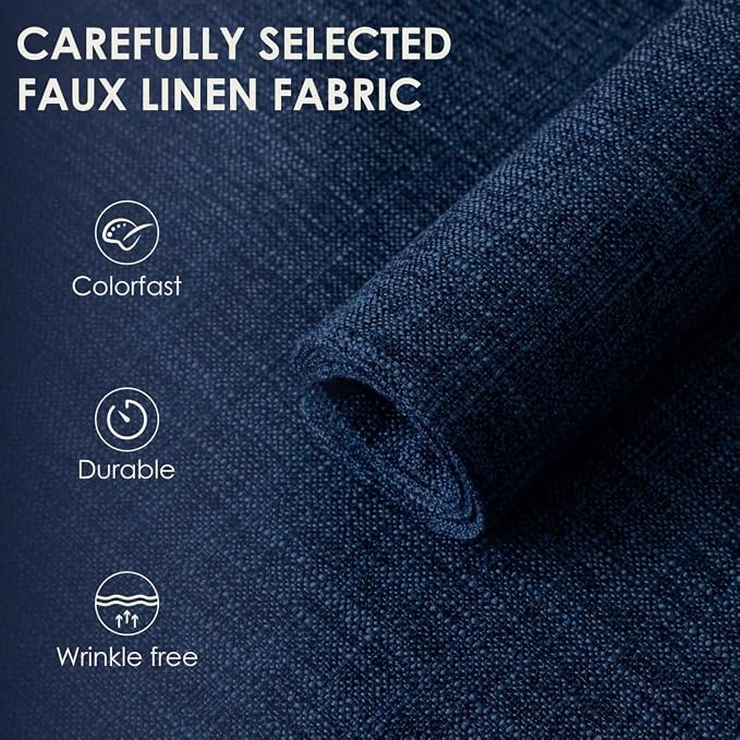 Placemats Set of 4, Bilayer Thickened Linen Place Mats Heat Resistant Machine - Image 3