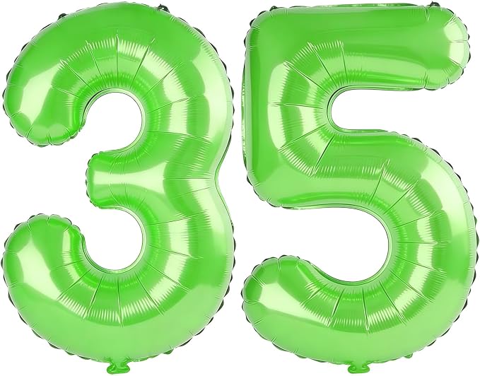 40 Inch Number 35 Balloons for 35th Birthday Party Decorations, 0-100 Fruit by FOBELEC