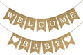 Anwyll Burlap Welcome Baby Banner by Anwyll