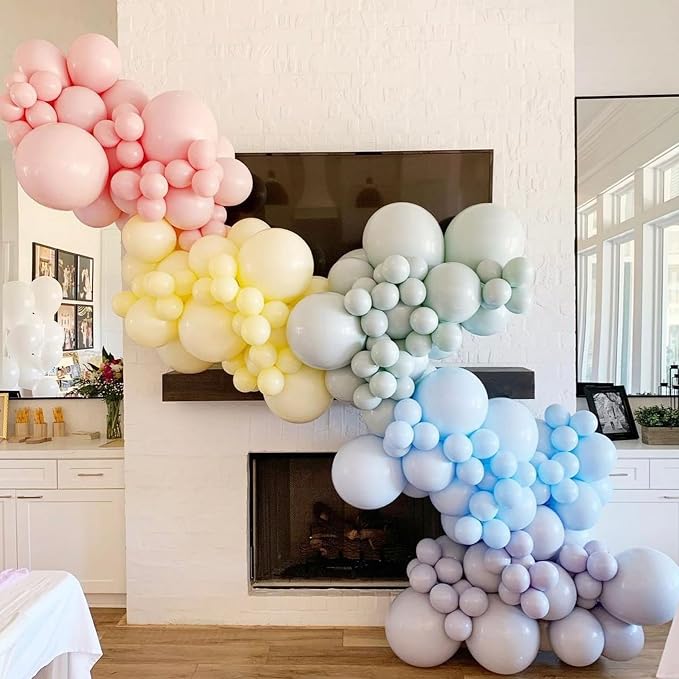 Voircoloria 105pcs Pastel Party Latex Balloons, 12inch | - Image 6