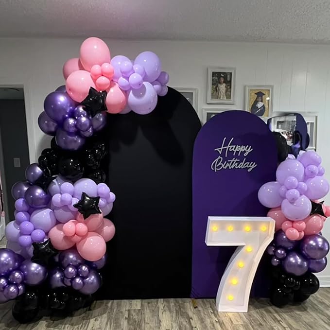 Pink and Purple Balloon Garland Arch Kit - Image 8