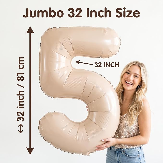 YPSelected 32 Inch Large Foil Helium Number Balloon Birthday Wedding Party 0-9 - Image 4