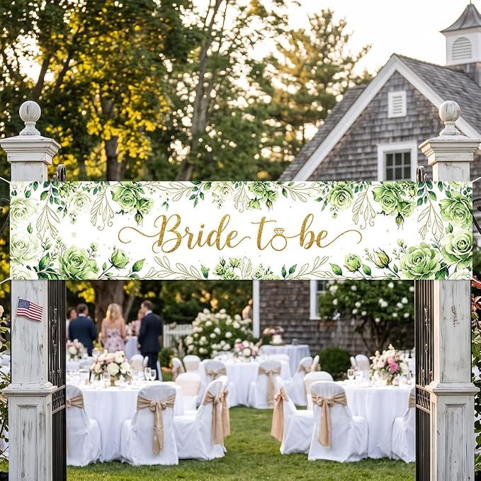 Bride To Be Banner Happily Ever After Bridal Shower Wedding Banner | Reusable - Image 4