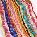 24yards Pom Pom Trim Random 0.39 to 0.59inch Ball Fringe Garland Ribbon Sewing by SorrentoCrafts