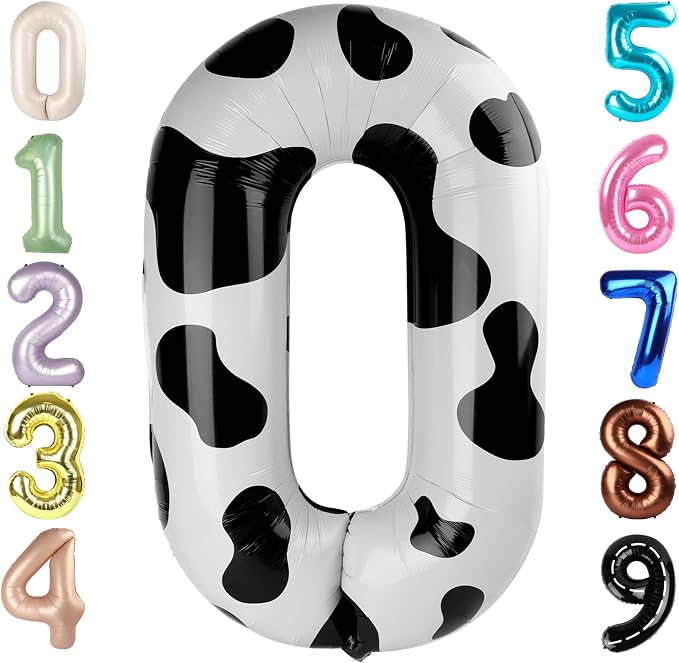 Number 0 Balloons 40 Inch for 10th Birthday Party Decorations, by Mluchee