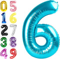 5 Balloon Number 40 Inch Light Blue by Argthjy