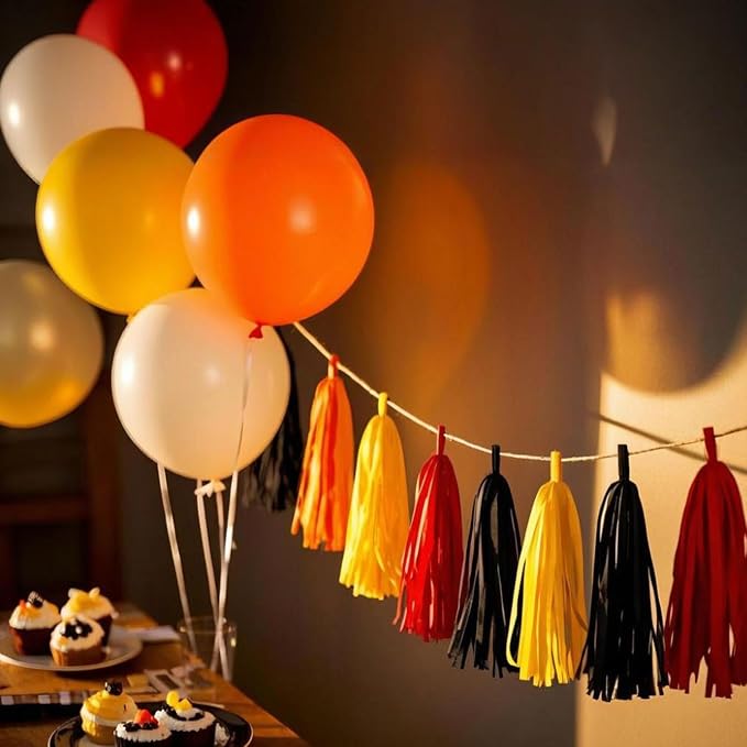 Fire Truck Tissue Tassel Garland - Image 3
