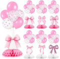 6 Set Pink Bow Birthday Decoration by Unknown