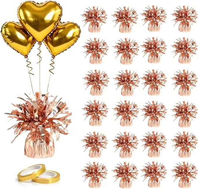 Balloon Weights, 24 Pieces, Weight 0.36Lb | Aluminum Foil, Suitable by Unknown