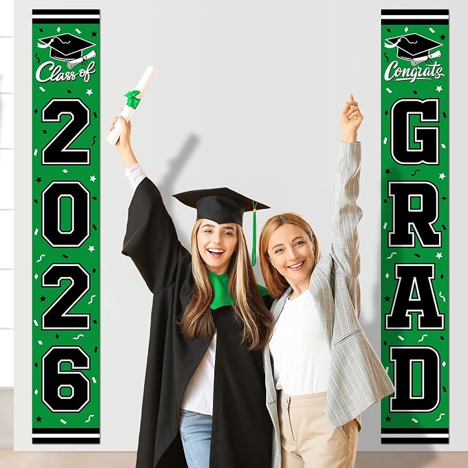 2026 Graduation Decorations, Congrats Grad Banner Backdrop - Image 5