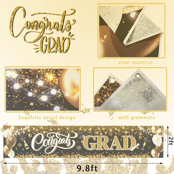 2026 Graduation Decorations-Congrats Grad Yard Sign Banner Decoration - Image 4
