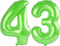 40 Inch Number 43 Balloons for 43rd Birthday Party Decorations, 0-100 Fruit by FOBELEC