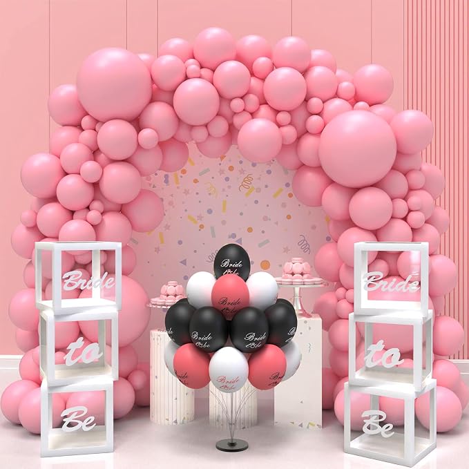 Transparent Wedding Balloon Boxes 3PCS White Bride to Be Balloon Boxes - Image 2