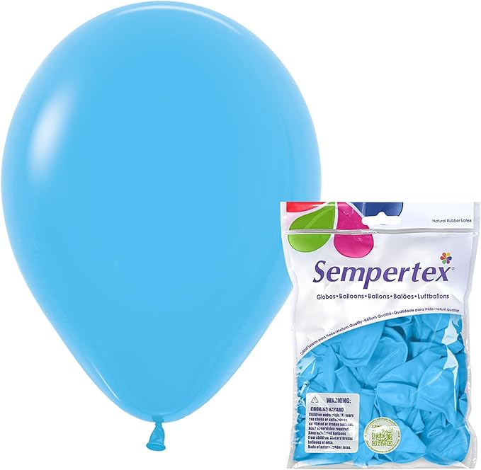 Sempertex Fashion Blue Balloons, 11 Inch, vibrant color, by Sempertex