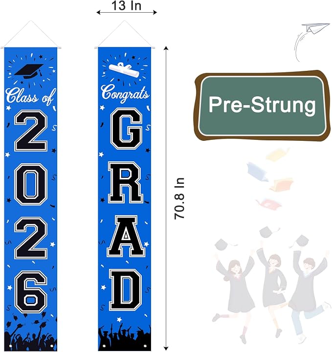 2026 Graduation Decorations, Graduation Banner Class of 2026, Hanging - Image 7