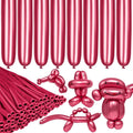 LXZFCRG 260 Long Balloons, Shiny Metallic Latex Twisting Balloon by LXZFCRG