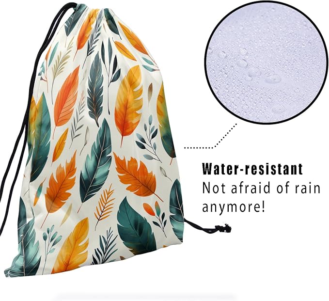 Giwawa Colorful Leaves Gymnastics Grip Bag Palm Leaf Grip Bag - Image 4