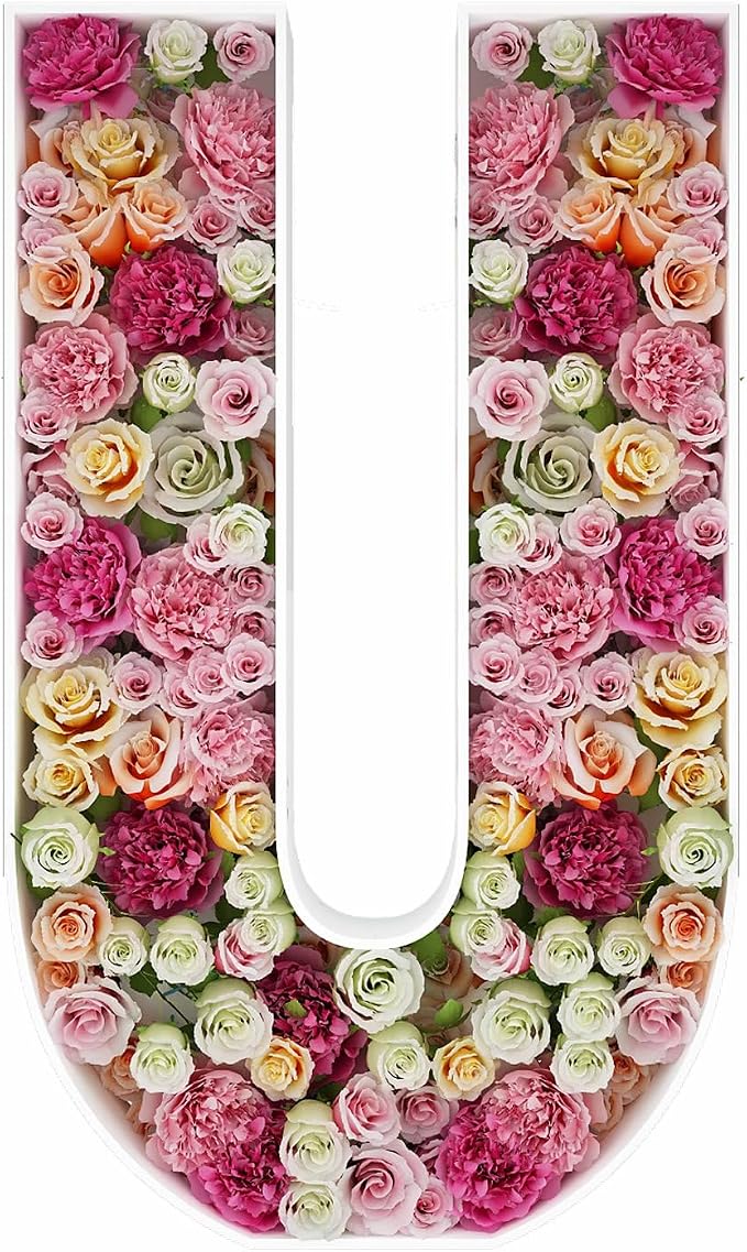 2FT Letter U Mosaic Balloon Frame Letter DIY Fillable Letters Kit by JW+Passion+-+Premium+Quality%2C+Made+With+Passion
