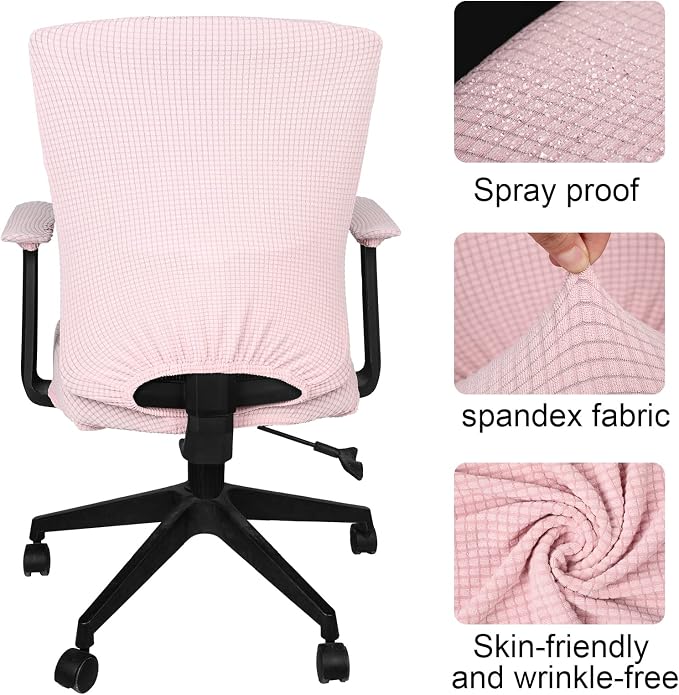 4 Pcs Office Chair Covers Set Computer Universal Protective Stretchable Chair - Image 3