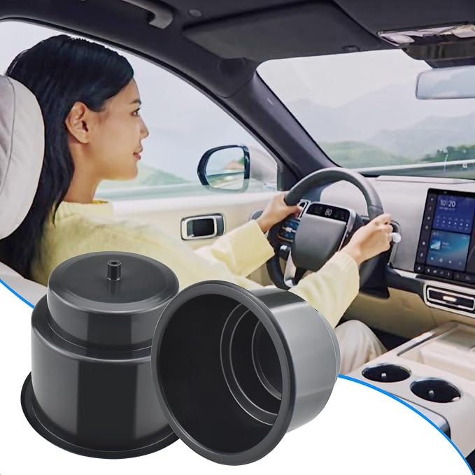 SDTC Tech Black Sofa Cup Holder, Universal Plastic Recessed Cup Holder - Image 6