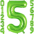 Green Number 5 Balloon 40 Inch, Big Large Foil Helium Number Balloons, Jumbo by AIQINHU