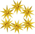 72 Pcs Star Balloons Foil Explosion Balloons Magic 12 Point Star Cone Balloon by Unknown