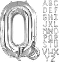 Lovoir 40 Inch Large Silver Letter Q Balloons Big Size Jumbo Mylar Foil Helium by Lovoir