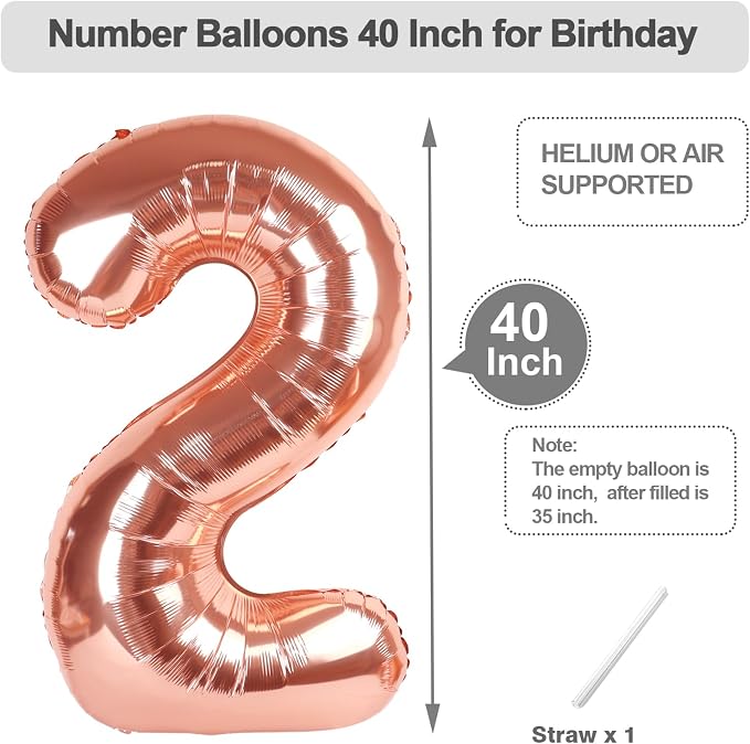 Number Balloons 40 Inch 1 Balloon - Image 5