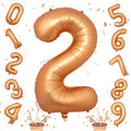 40 Inch 2nd Birthday Balloon, Big Helium Mylar Number 0-9 Set by Isndare