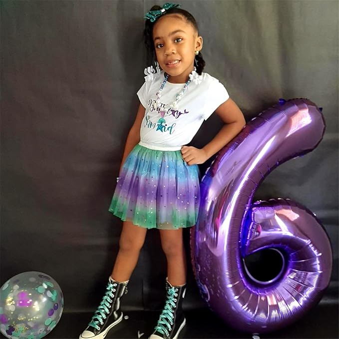Large 10 Balloon Number Purple, 40 Inch Helium Foil Number 1 & 0 Balloons Self - Image 6