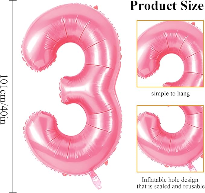 Number 73 Balloons for 73rd Birthday Party Decorations, 0-100 Large No.73 - Image 2