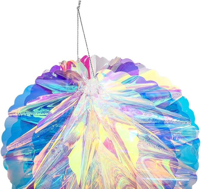 Hanging Decorations Iridescent Honeycomb Ball Foil Ceiling Hanging Ornaments - Image 4