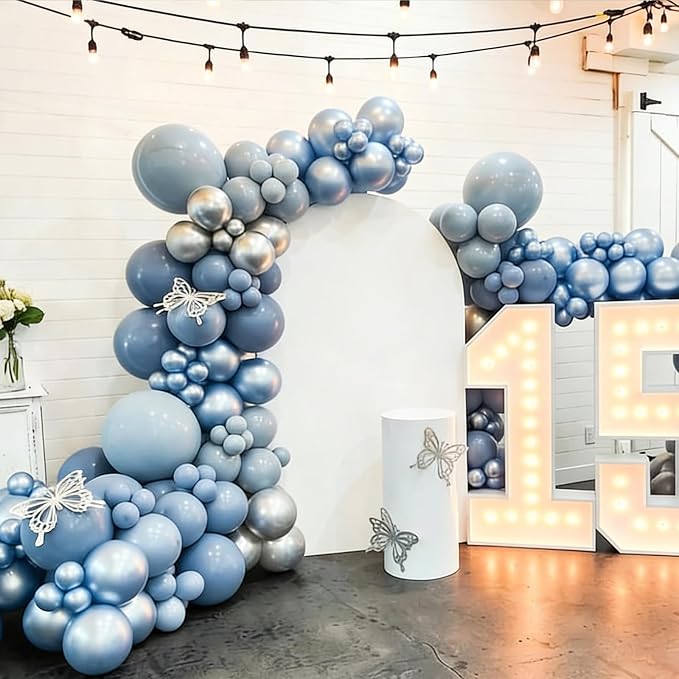 Lukiituke Dusty Blue Balloons - Image 4