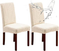 Waterproof Dining Chair Covers Set of 2 Parsons Chair Slipcovers | Double by Genina