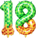 40 Inch Pixel Foil Number 18 Balloon by TNCDJKPA