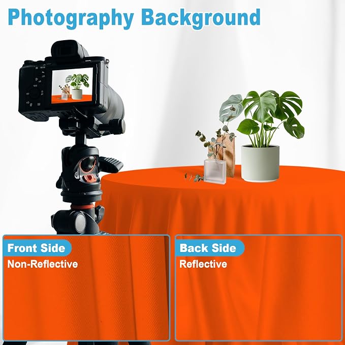 Orange Photography Backdrop for Photoshoot, 8x10 FT | Versatile Studio Photo - Image 6
