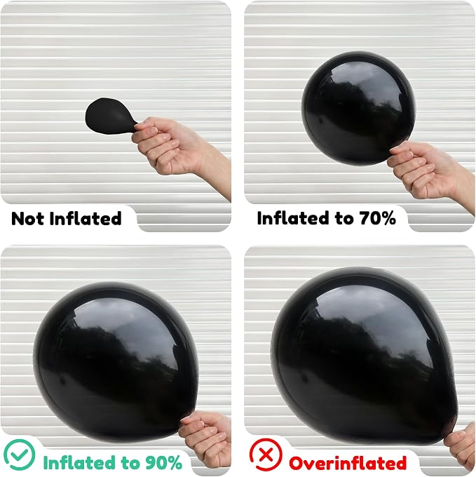 Black Balloons, Baby Shower, Anniversary, Graduation, Wedding Decorations - Image 6
