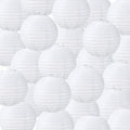 Treela 48 Pack White Chinese Japanese Paper Lanterns Decorative Hanging Round by Treela