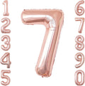 Rose Gold Number 7 Balloon 40 Inch, Blush Foil by Unknown