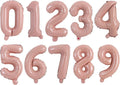 TONIFUL Number Balloon 16 Inch 10Pcs Light Pink 0-9 Birthday Number Ballons | by TONIFUL