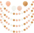 MARFOREVER 4 Pack 26.3 Ft Boho Pom Pom Garland Felt Ball Garland Decoration | by MARFOREVER