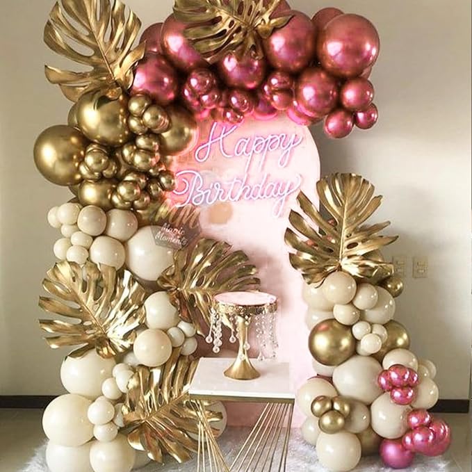 PartyWoo Metallic Pink Balloons 50pcs Chrome Hot Pink Magenta Fuchsia Color | - Image 7