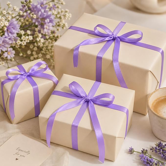 3/8In 30Yards Thin Violet Ribbon - Image 8