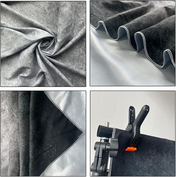 6x9ft Abstract Black Gray Portrait Photography Backdrops Photo Studio Prop - Image 4